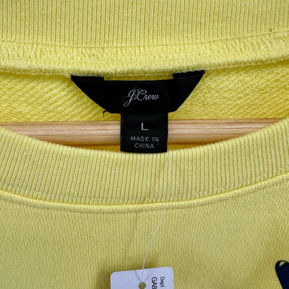 NWT - J. Crew Portami a Sorrento Yellow Crewneck Sweatshirt | Large | Amalficore - Picture 3 of 8